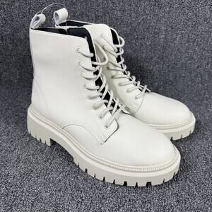 Skechers Modern Rugged Boots Off White 167344-ofwt Women Size 8.5